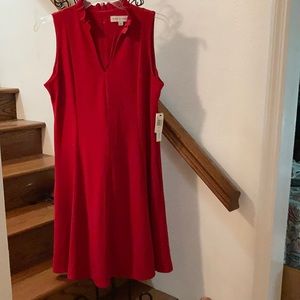 NWT 14/16 Emma & Michele Classic deep RED dress